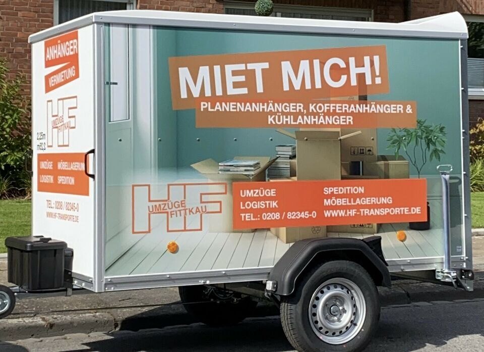 Kofferanhänger „Miet mich“ von Umzüge Fittkau